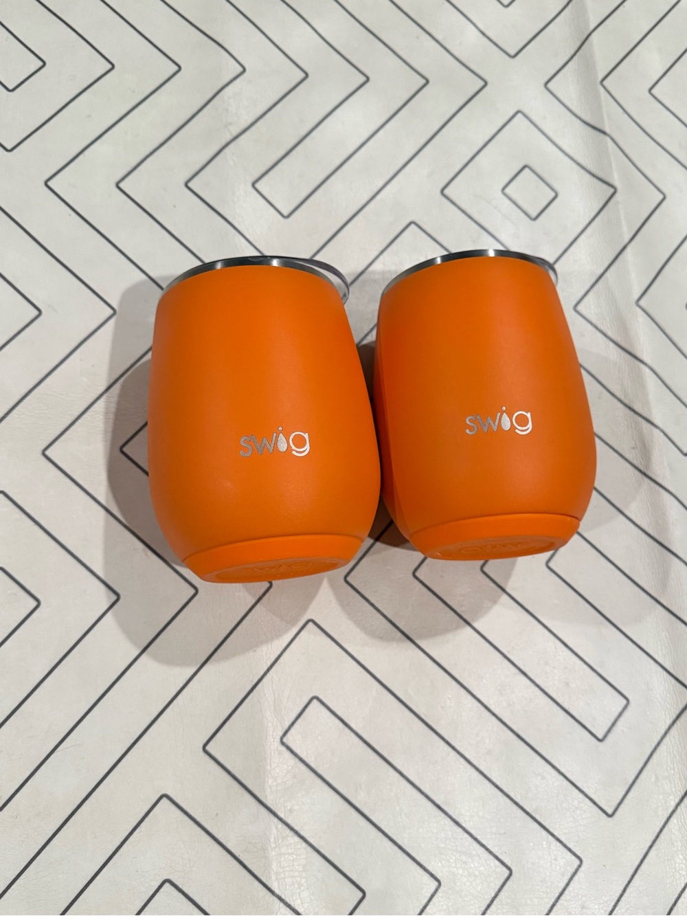 Bundle of Orange Stainless Steel Insulated Tumblers